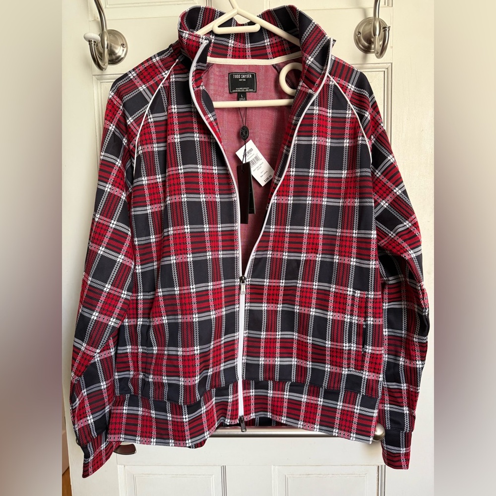 Todd Snyder plaid track jacket - brand new with tags